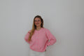 Gilet en laine rose