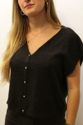 Gilet sans manches marron