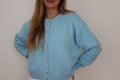 Gilet en laine bleu