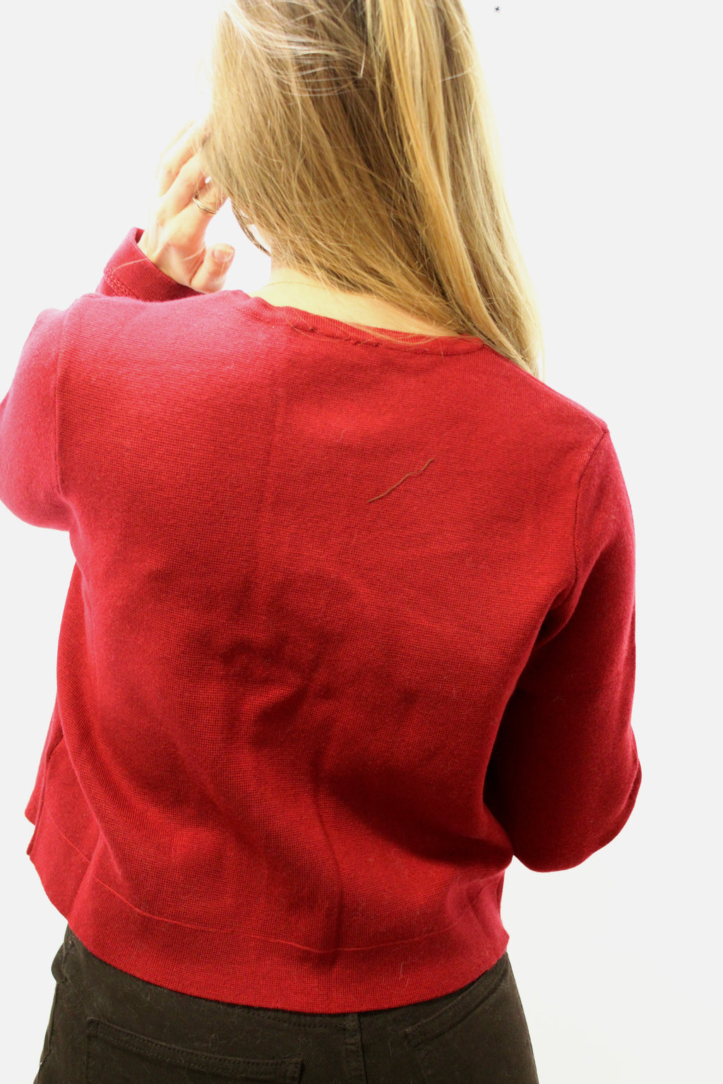Veste à boutons rouge
