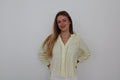 Blouse col V jaune
