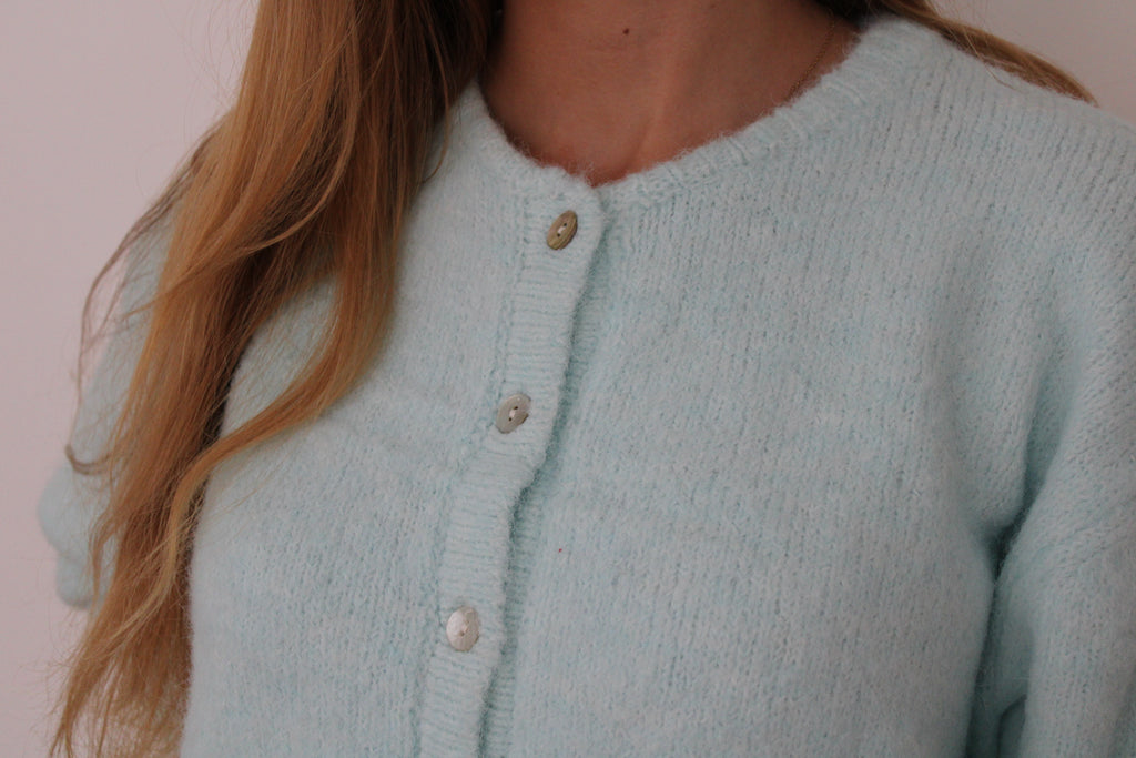 Gilet en laine azur