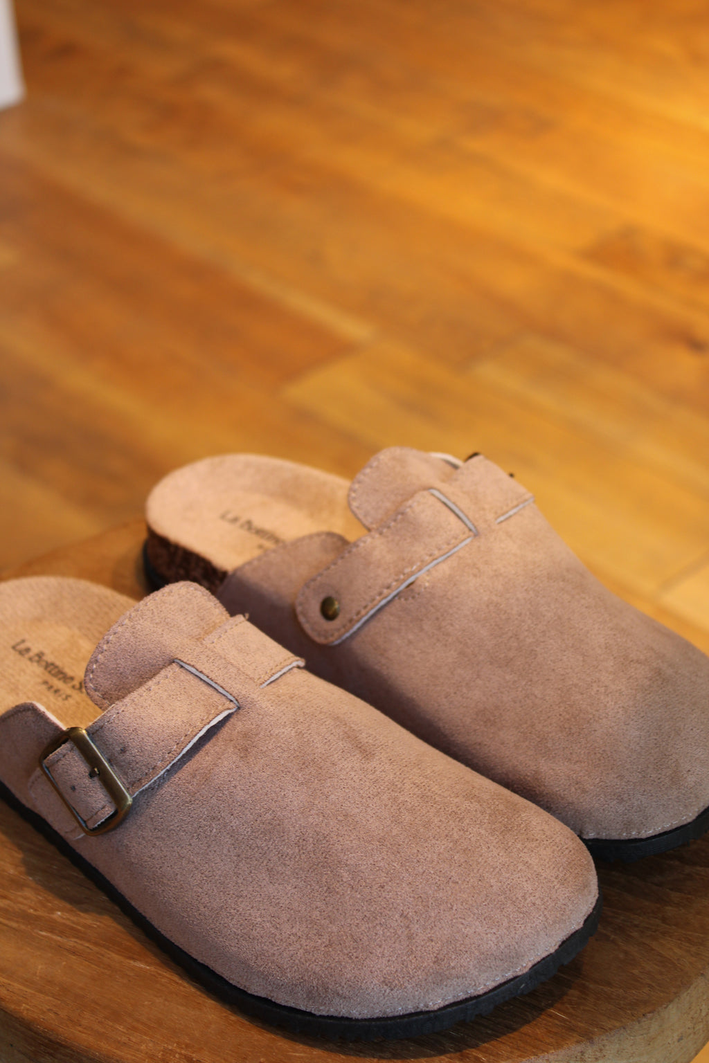 Mules taupe