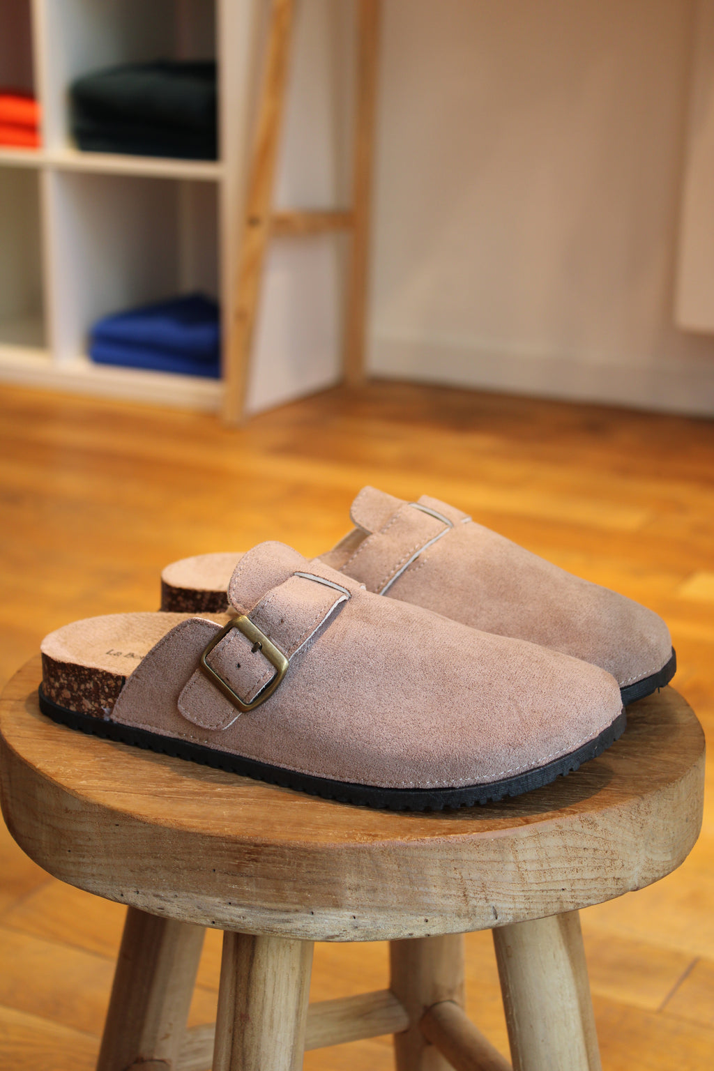 Mules taupe