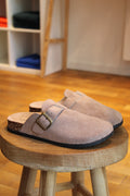 Mules taupe