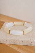 Bracelet en résine blanc