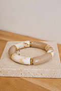 Bracelet en résine taupe