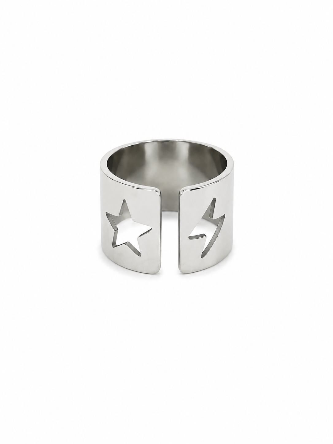 Bague étoile et éclair