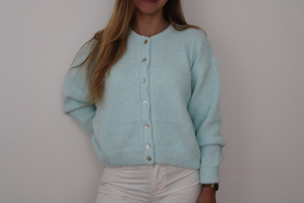 Gilet en laine azur