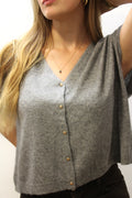 Gilet sans manches gris