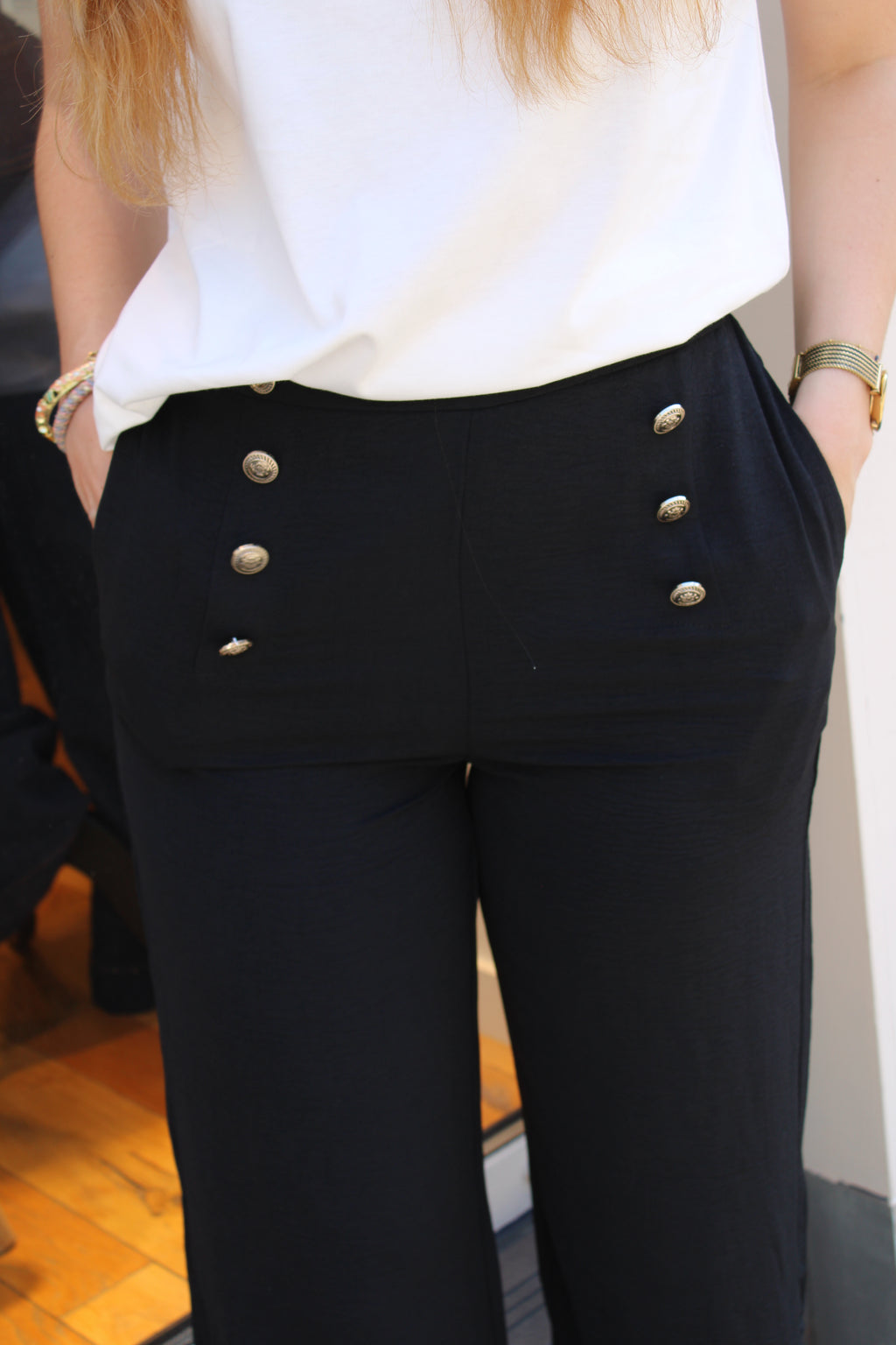 Pantalon fluide noir