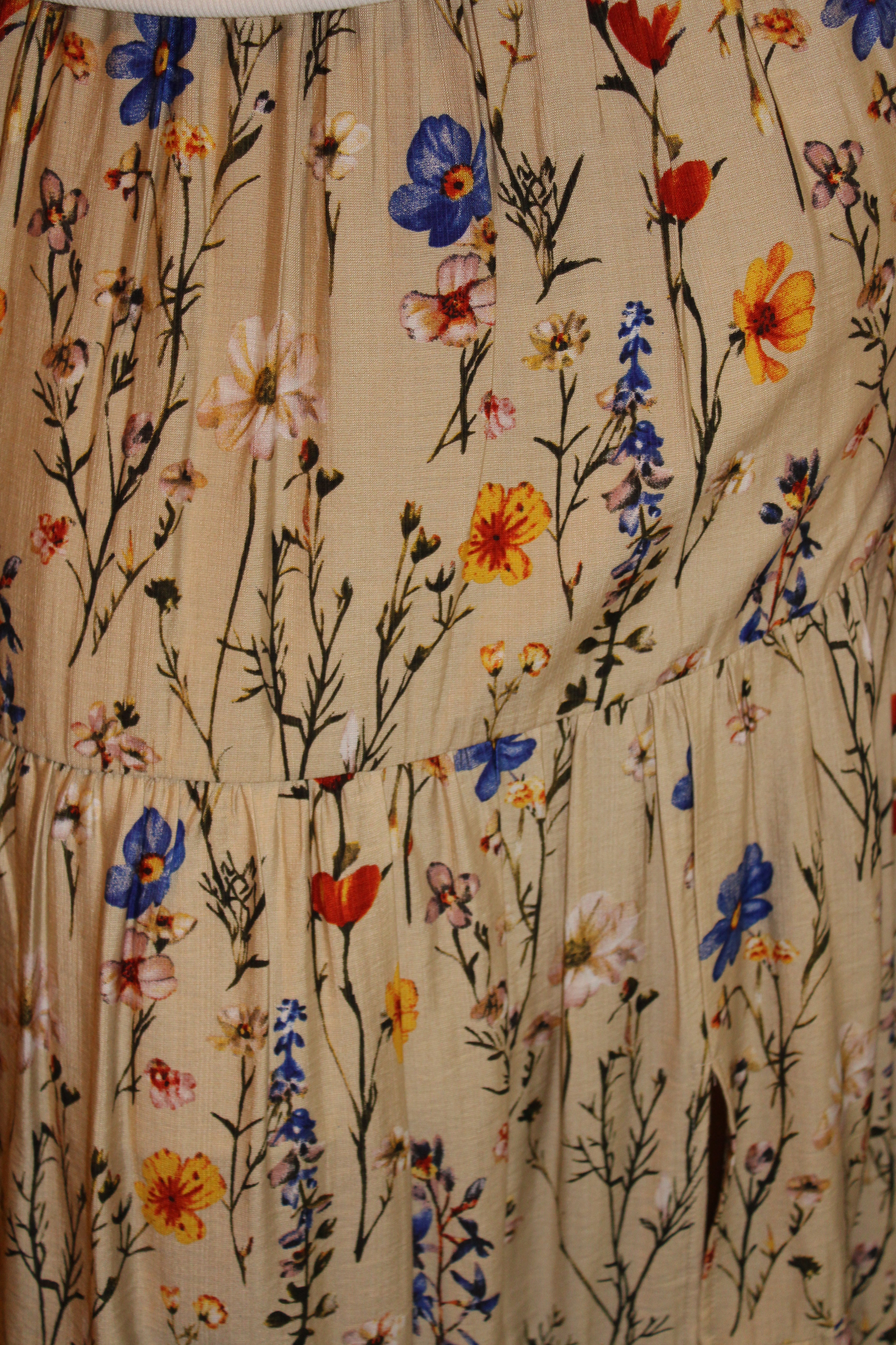 Jupe longue fleurie
