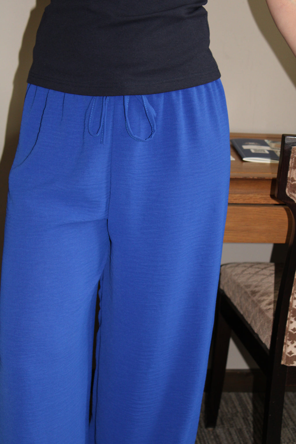 Pantalon ample bleu