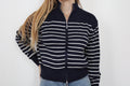 Gilet marinière bleu marine