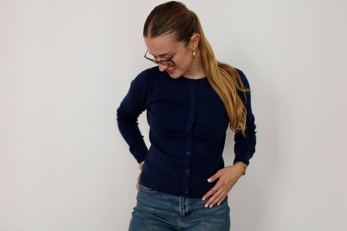 Gilet bleu marine