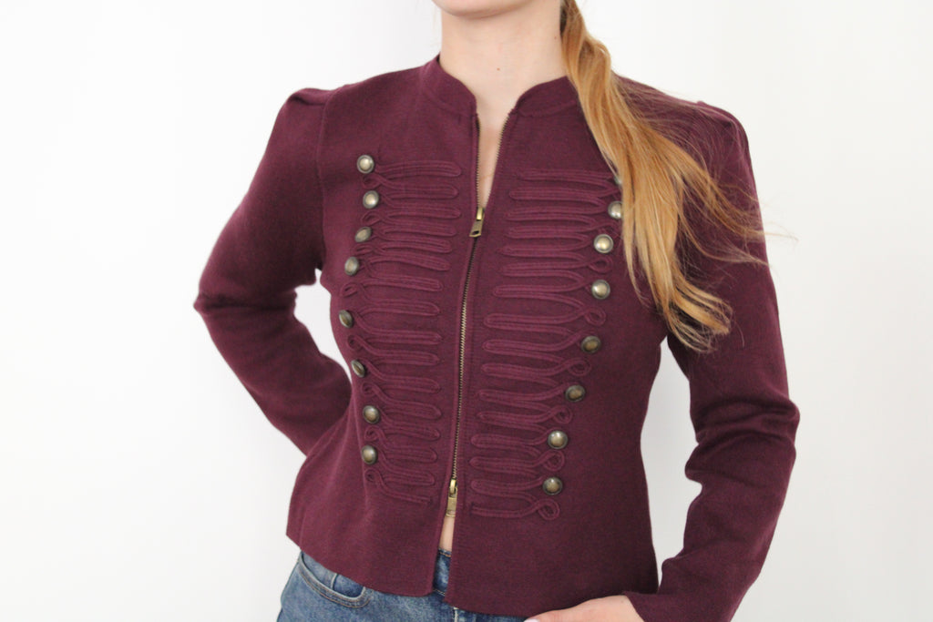 Veste Napoléon Bordeaux