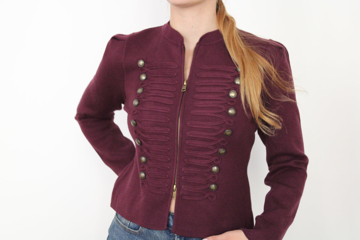 Veste Napoléon Bordeaux