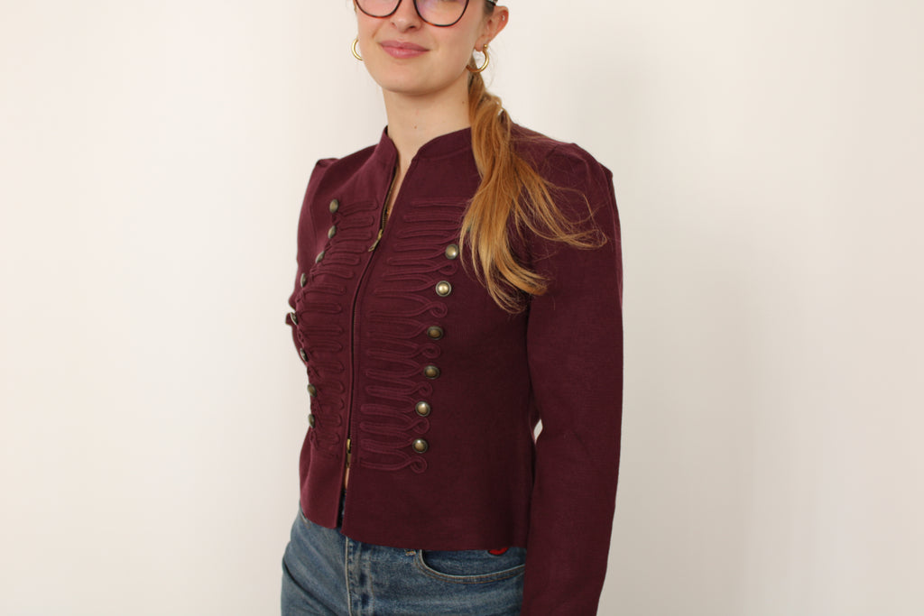 Veste Napoléon Bordeaux
