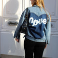 Veste en jeans "LOVE"