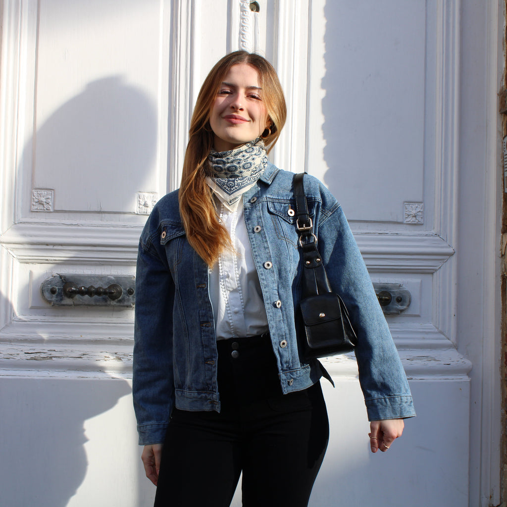 Veste en jeans "LOVE"
