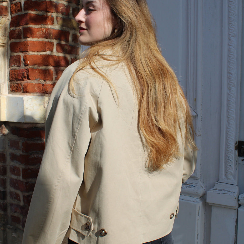 Trench à fleurs - Beige