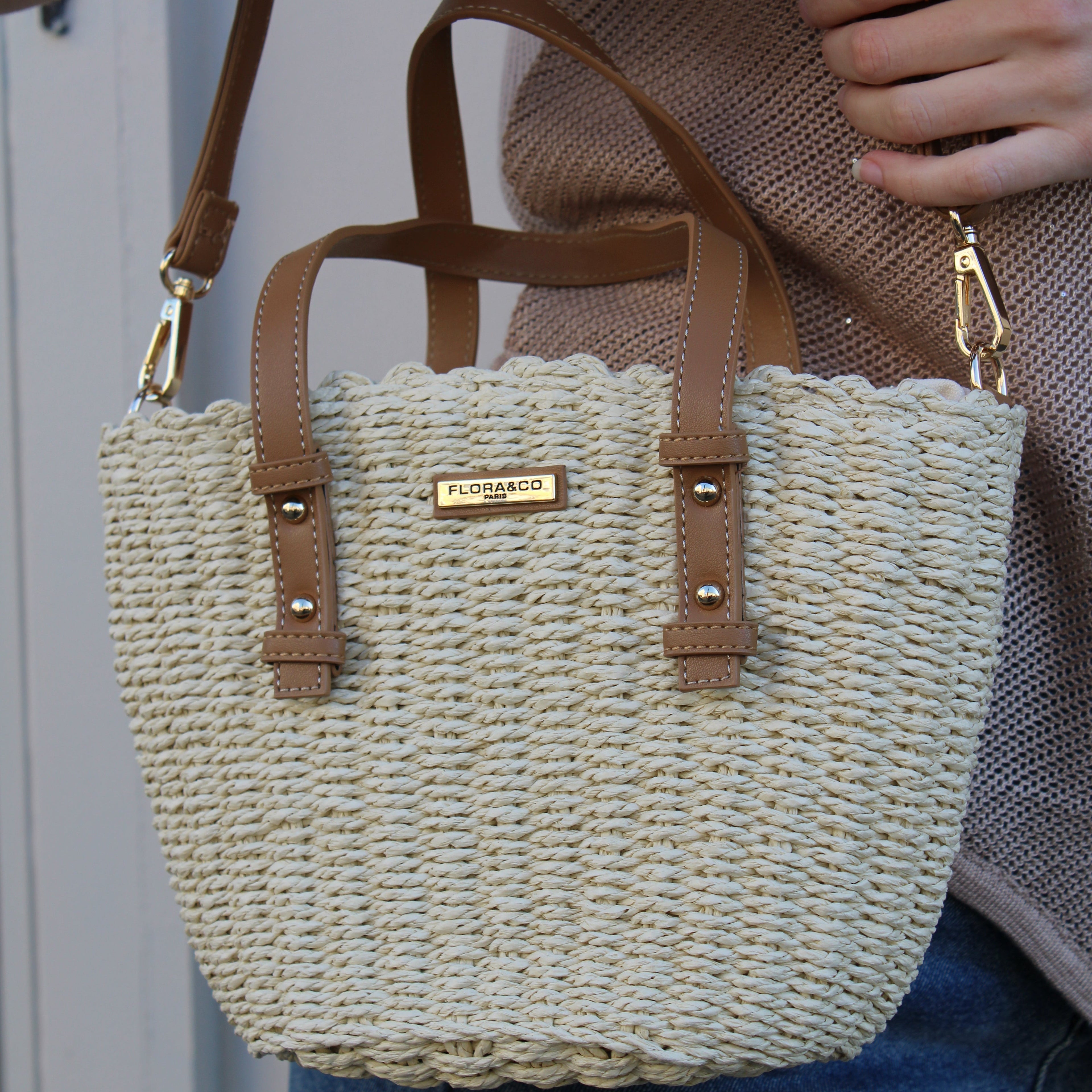 Sac à main tressé