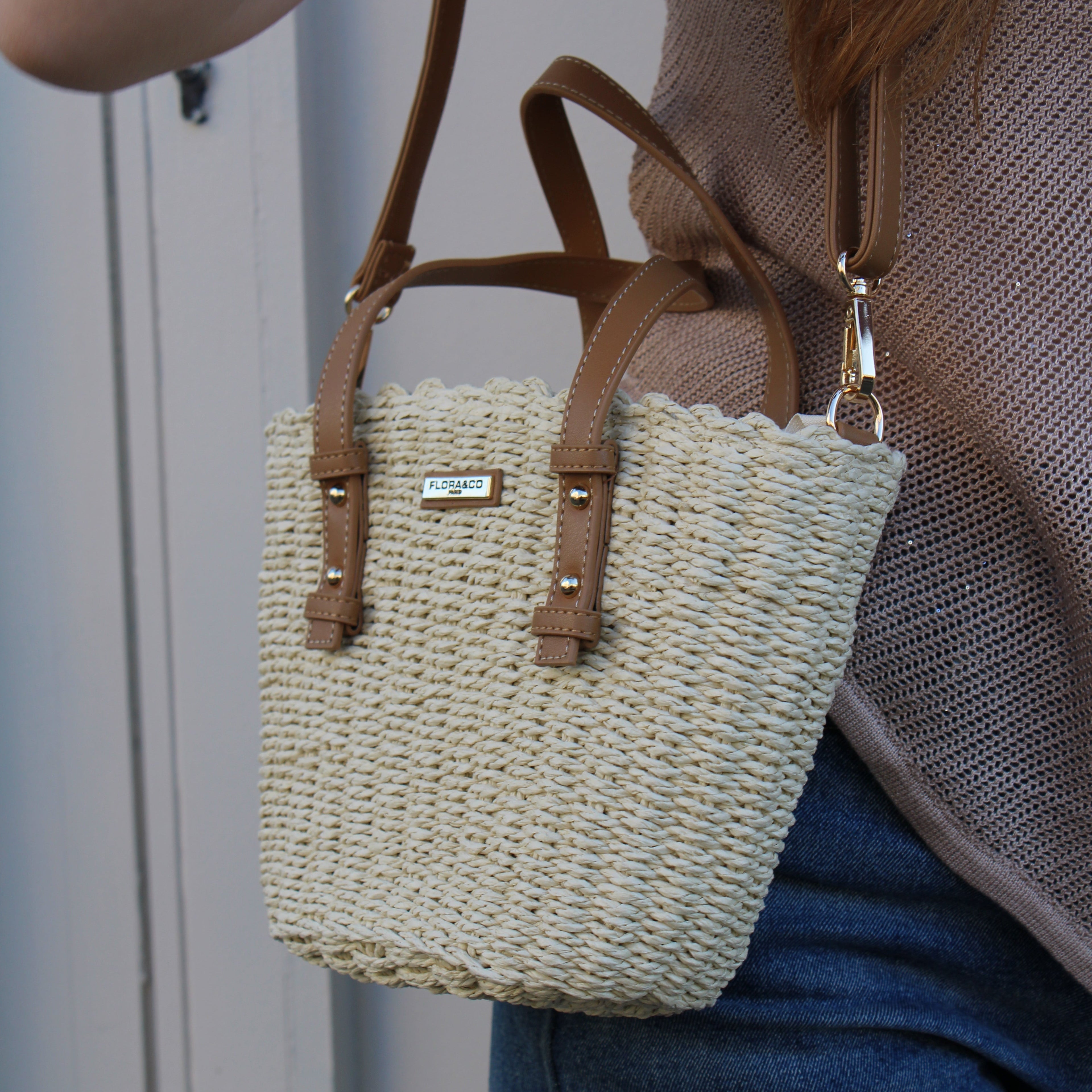 Sac à main tressé