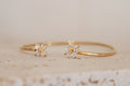 Bracelet jonc fleurs