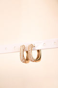 Boucles d'oreilles strass