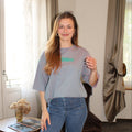 T-shirt ICONIC - Vert et rose à rayures